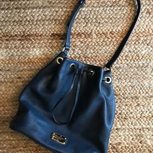 Michael Kors Navy Bucket Bag